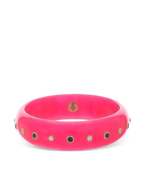 Mark Davis 18K yellow gold bakelite bracelet Pink 40601130