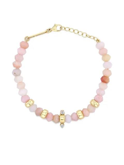 Zoë Chicco 14K yellow gold pink opal and diamond bracelet Gold 6RBB1PO