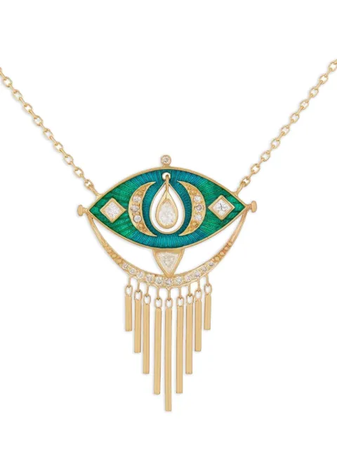 Celine Daoust 14K yellow gold diamond eye necklace Gold 210201