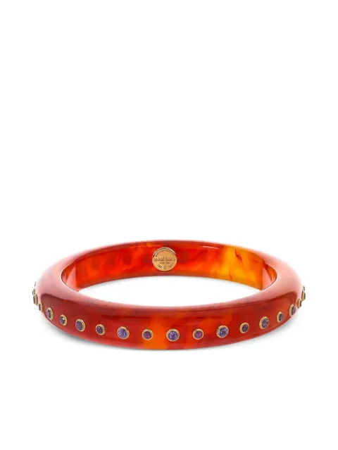 Mark Davis 18K yelow gold garnet and amethyst bangle Gold 40551025