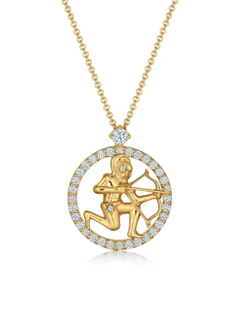 KWIAT 18K yellow gold Sagittarius diamond pendant necklace Gold 150066