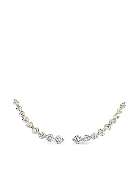 Anita Ko 18K yellow gold Diamond Floating earrings Silver AKFDEYG