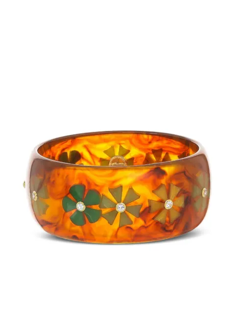 Mark Davis 18K yellow gold Topaz Flower Bakelite bangle Gold 41551295