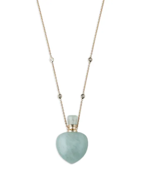 Jacquie Aiche 14K yellow gold Potion Bottle diamond and aquamarine necklace Yellow 00108201