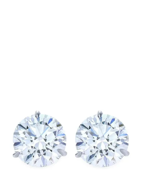 KWIAT platinum round diamond earrings Silver 155947