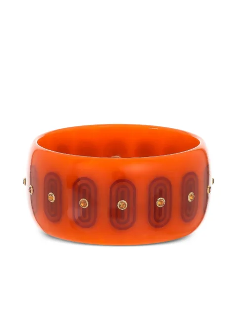 Mark Davis 18K yellow gold Citrine Bakelite bangle Red 41351234