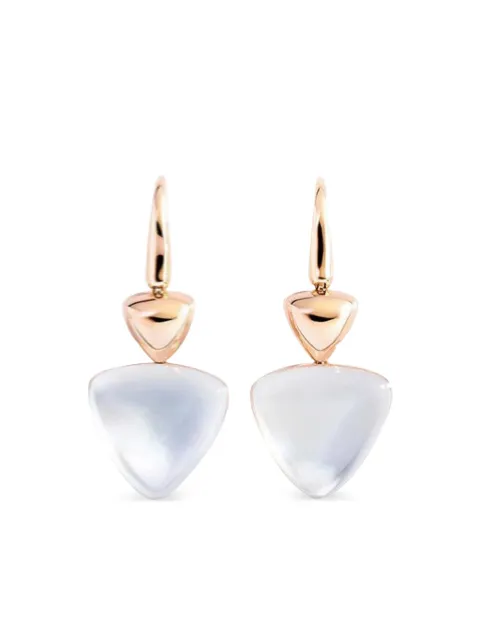 VHERNIER 18K rose gold mother-of-pearl earrings Pink 0N1601B250