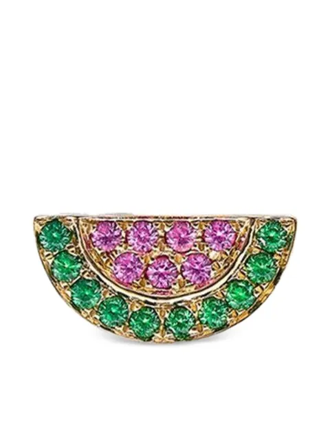 ROBINSON PELHAM 14K yellow gold watermelon tsavorite earrings Gold 10311SINGLE