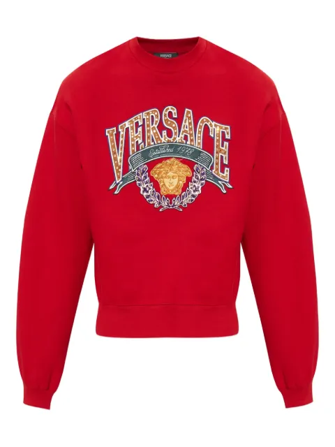Versace Medusa-appliqué sweatshirt Red 10211131A16177