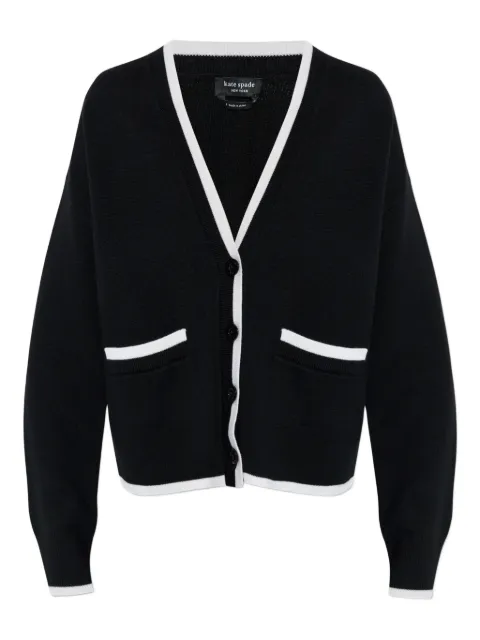 Kate Spade V-neck wool cardigan Black KM761