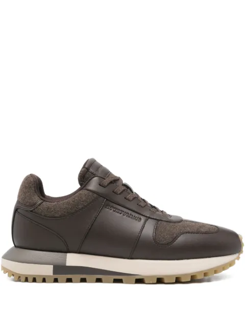 Emporio Armani panelled sneakers Brown EM002851AF18013