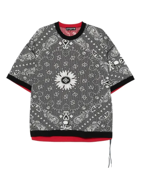 Mastermind World reversible short-sleeve T-shirt Black MW25S15TS017010