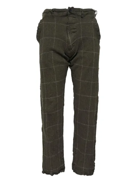Comme Des Garçons Shirt checked trousers Green FPP503051