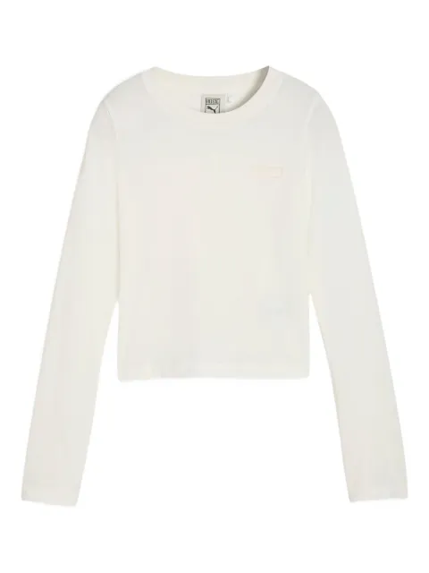 PUMA x Rosé long-sleeve cropped top Neutrals 63380577