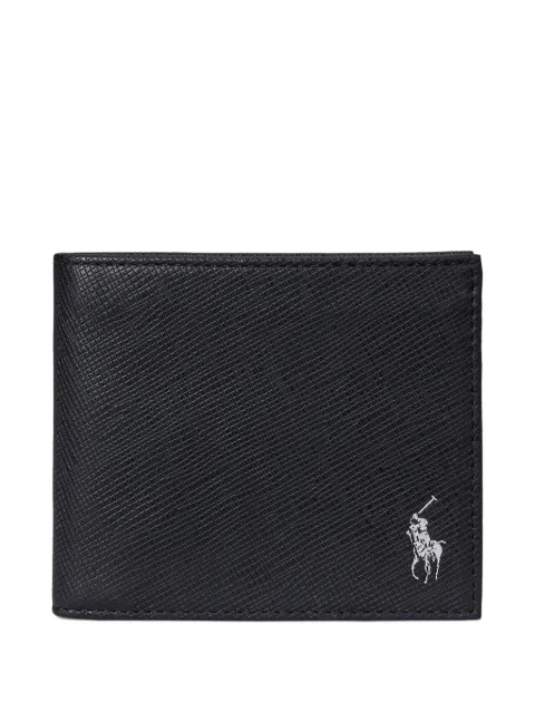Polo Ralph Lauren saffiano-leather billfold wallet Black 405931674003