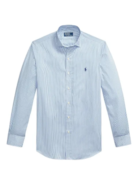 Polo Ralph Lauren striped logo-embroidered shirt Blue 710P01398006