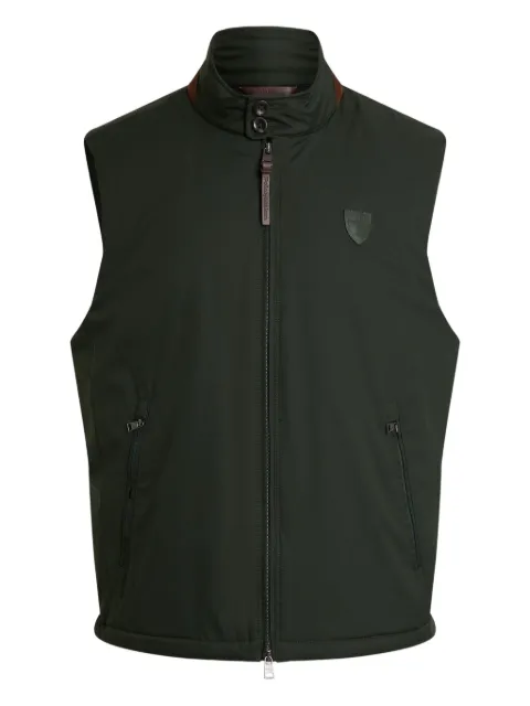 Polo Ralph Lauren logo-patch gilet Green 710967735002