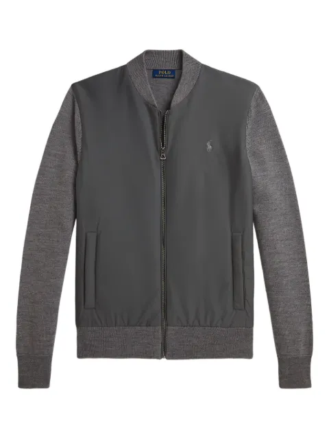 Polo Ralph Lauren panelled zip-up sweatshirt Grey 710951113004