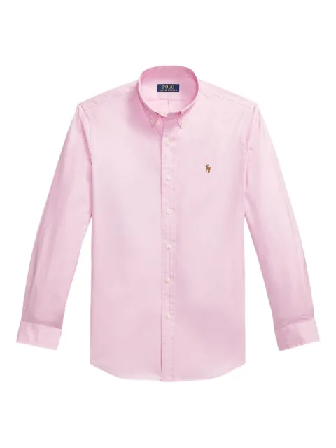 Polo Ralph Lauren embroidered-logo shirt Pink 710P06688003