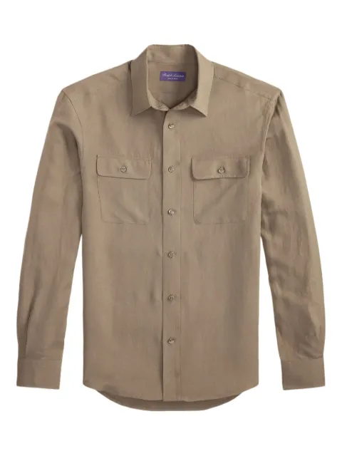 Ralph Lauren Purple Label flap-pockets shirt Neutrals 790977982008