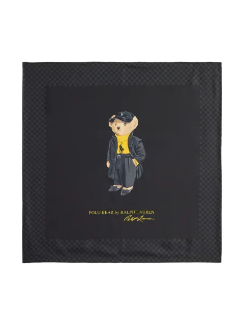 Polo Ralph Lauren Polo Bear silk scarf Black 455P04667001