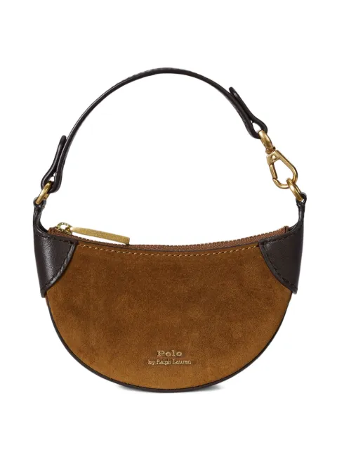 Polo Ralph Lauren mini ID suede shoulder bag Brown 427973074001