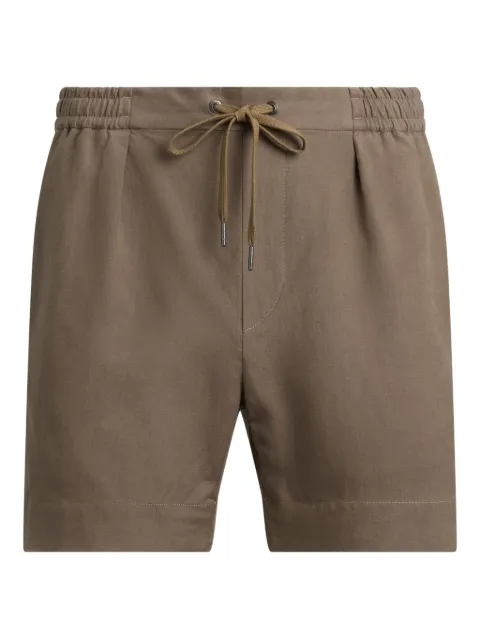 Ralph Lauren Purple Label pleated drawstring shorts Neutrals 798979387003