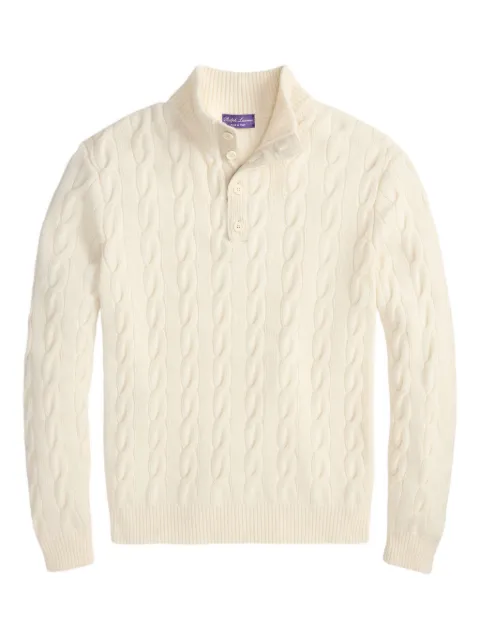 Ralph Lauren Purple Label cable-knit sweater Neutrals 790965749006