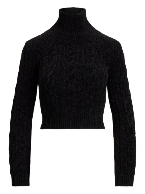 Ralph Lauren Collection cable-knit turtleneck sweater Black 290956221005