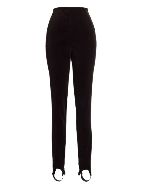 Ralph Lauren Collection high-waisted velvet trousers Black 290P06132001