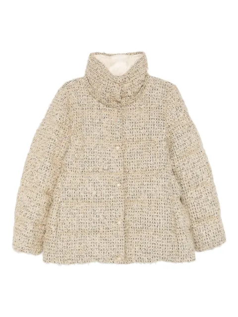 Moncler high-neck jacket Neutrals K20931A002435991Z