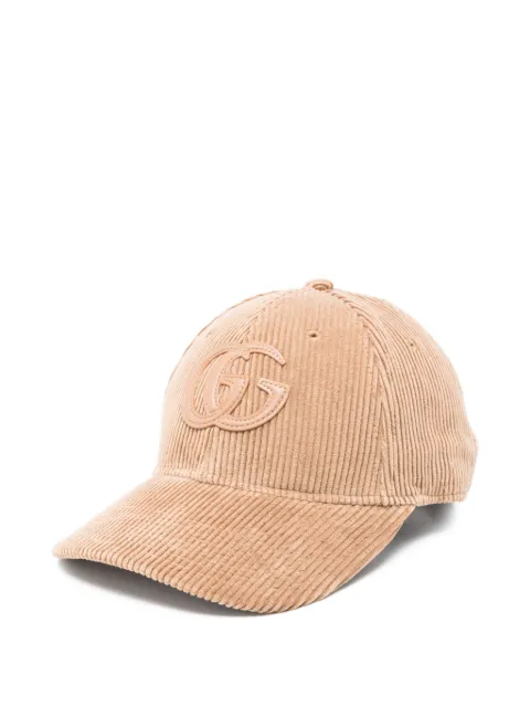 Gucci Double G corduroy cap Neutrals 832248HBF9