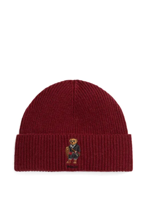 Polo Ralph Lauren ribbed-knit beanie hat Red 449P02041003