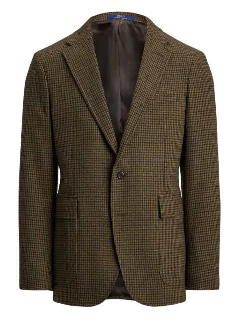 Polo Ralph Lauren houndstooth single-breasted blazer Green 715980008001