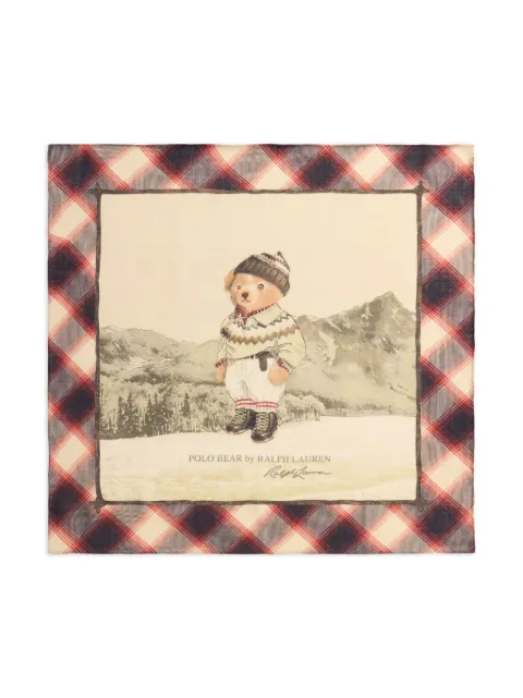 Polo Ralph Lauren Polo Bear wool blend scarf Brown 455P04665001