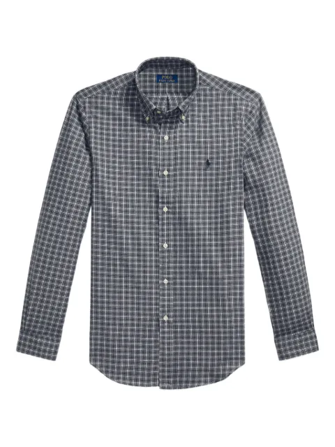 Polo Ralph Lauren checked long-sleeved shirt Grey 710P00521003
