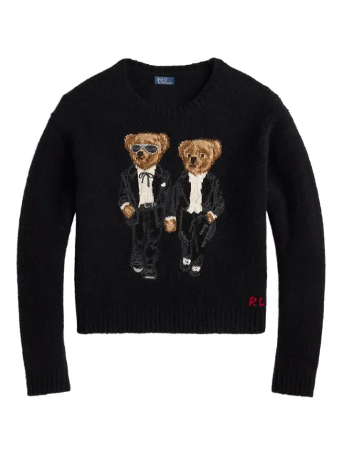 Polo Ralph Lauren Ralph & Ricky Bear crew-neck sweater Black 211978619001