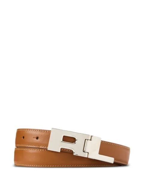 Ralph Lauren Purple Label logo-plaque leather belt Brown 404P05185001