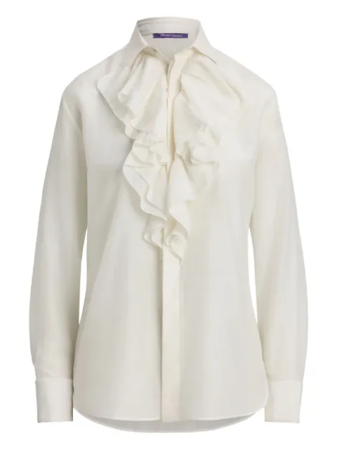 Ralph Lauren Collection ruffled-collar shirt Neutrals 290P05246001