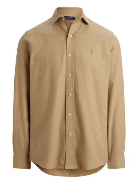 Polo Ralph Lauren embroidered-logo shirt Neutrals 710P00661005