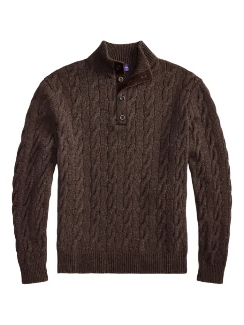 Ralph Lauren Purple Label cable-knit sweater Brown 790965749004