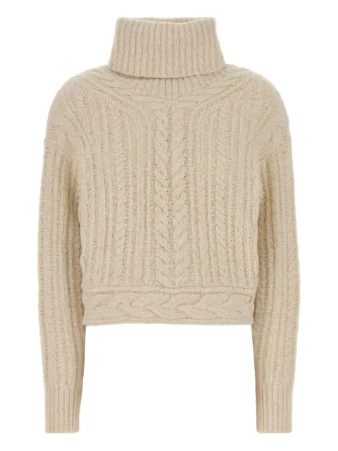 MARANT ÉTOILE cable-knit jumper Neutrals PU0730FAC3L02E23EC