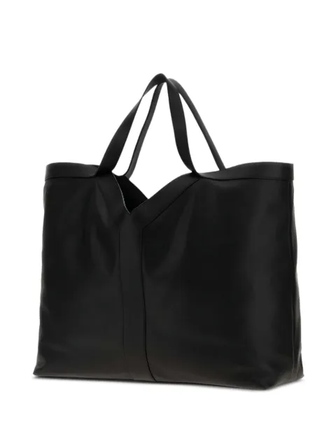 Saint Laurent V-neck calfskin tote bag Black 838281AAEIF