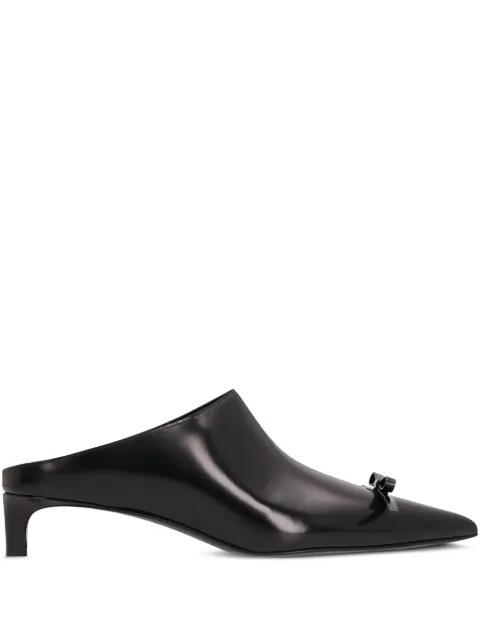 Jil Sander 25mm bow-detail leather mules Black J16WX0002P7032