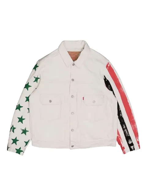 Denim Tears Cactus Tears Denim Plant jacket White DT195