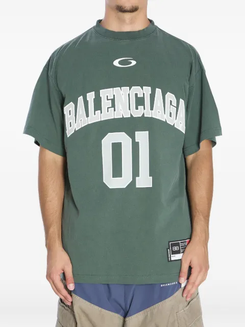 Balenciaga graphic-print T-shirt Green 850353TTVG2