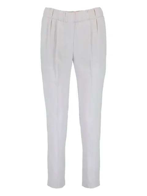 Brunello Cucinelli pull-on pleated trousers Grey MA072P1673C2076