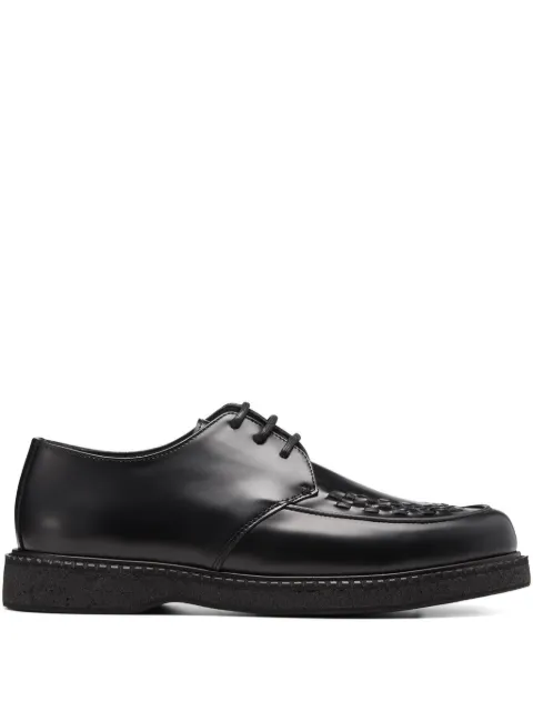 VINNY'S interwoven-detail lace-up derby shoes Black 15701999