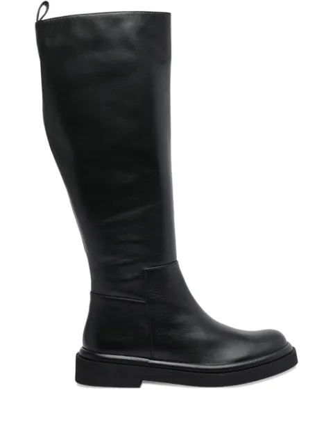 Paloma Barceló zip-detail calf leather boots Black 281904