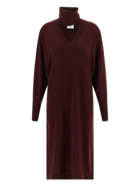 Nude wool dress Red 1101W2551211